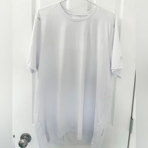 ZYIA mens white back mesh fitted T